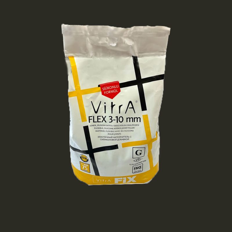 ⚫ پودر بندکشی سرامیک رنگ مشکی ویترا فلکس – VitrA FLEX BLACK – بسته 5 کیلوگرمی