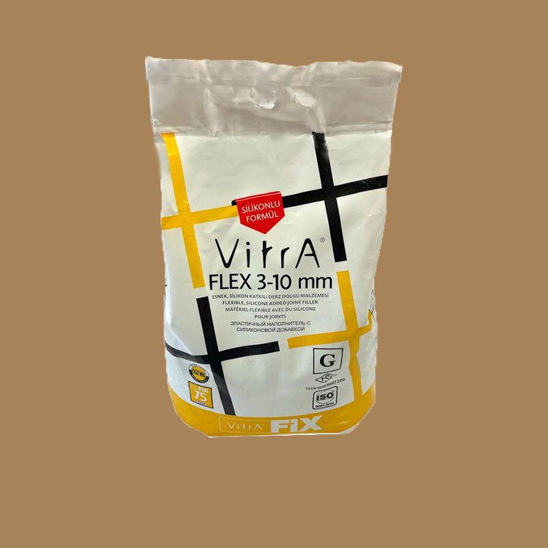 پودر بندکشی سرامیک رنگ قهوه ای روشن ویترا فلکس - VitrA FLEX 3-10 mm LIGHT BROWN 5 KG
